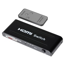 Maplin HDMI Switch 3 Ports In 1 Port Out 4K Ultra HD @30Hz with Remote Control -