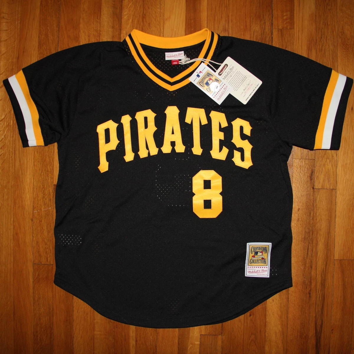 Men's Mitchell & Ness Willie Stargell Black Pittsburgh Pirates 1982 Authentic Cooperstown Collection Mesh Batting Practice Jersey, Size: XL