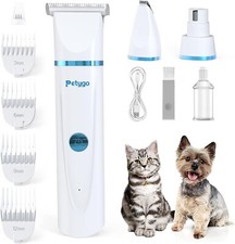 Dog  Cat Grooming Kit - Rechargeable Cordless Pet Hair Clippers with Nail Grind