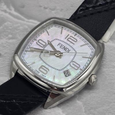 Fendi Momento F220034511 Watch, Leather Strap, Roman Dial Fendi Momento F220034511 Watch, Leather Strap, Roman Dial
