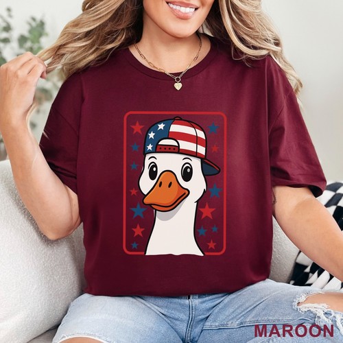Fourth of July Tee, Patriotic Shirt, July Fourth Goose Shirt, 203224 - Picture 12 of 22