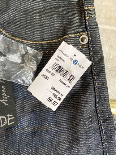 DIVISION E MEN'S BLACK ASPEN BOOTCUT JEANS SZ 38 NWT - 第 9/9 張圖片
