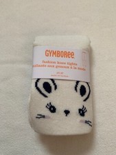 NWT Gymboree Tutu Fun Ivory Mouse Tights 2T 3T