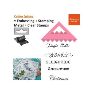 Marianne Design Collectables Stanz- & Prägeschablone Corner und wintersentiments