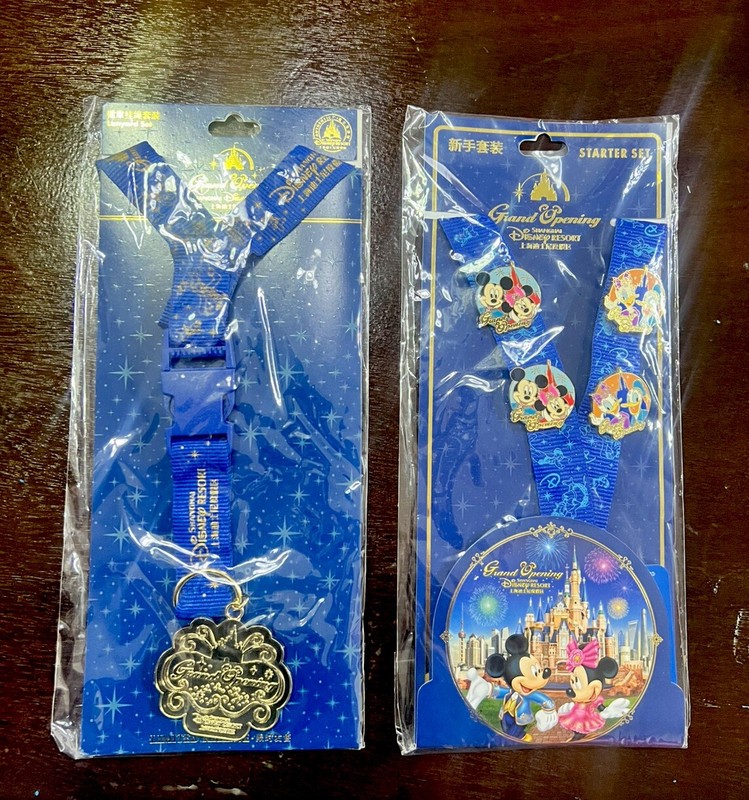 Shanghai Disney Resort Grand Opening New Limited Release Lanyard Set