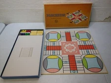 Vintage Selchow & Righter Gold Seal Ed Parcheesi Board Game 100% Complete