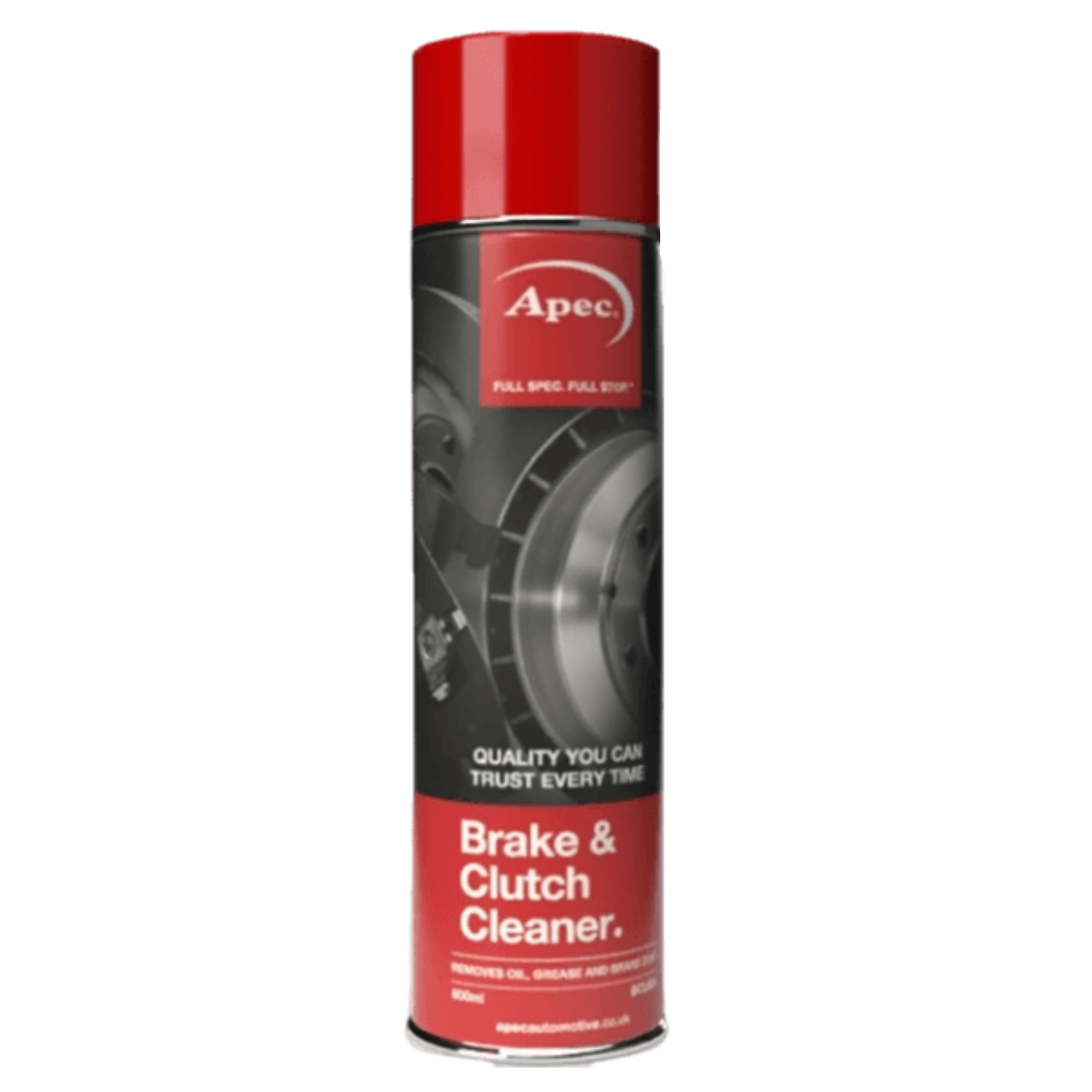 Apec Brake & Clutch Cleaner 600ml Cleaning Degreasing Metal Oil Dirt Remover