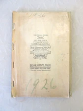 Antigue/Vtg Hudson Trust Company Hoboken NJ Check Book Pad Comp. Records 1926