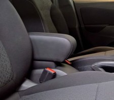 Mittelarmlehne DESIGN für OPEL CROSSLAND Eco-Leder schwarz der Länge verstellbar
