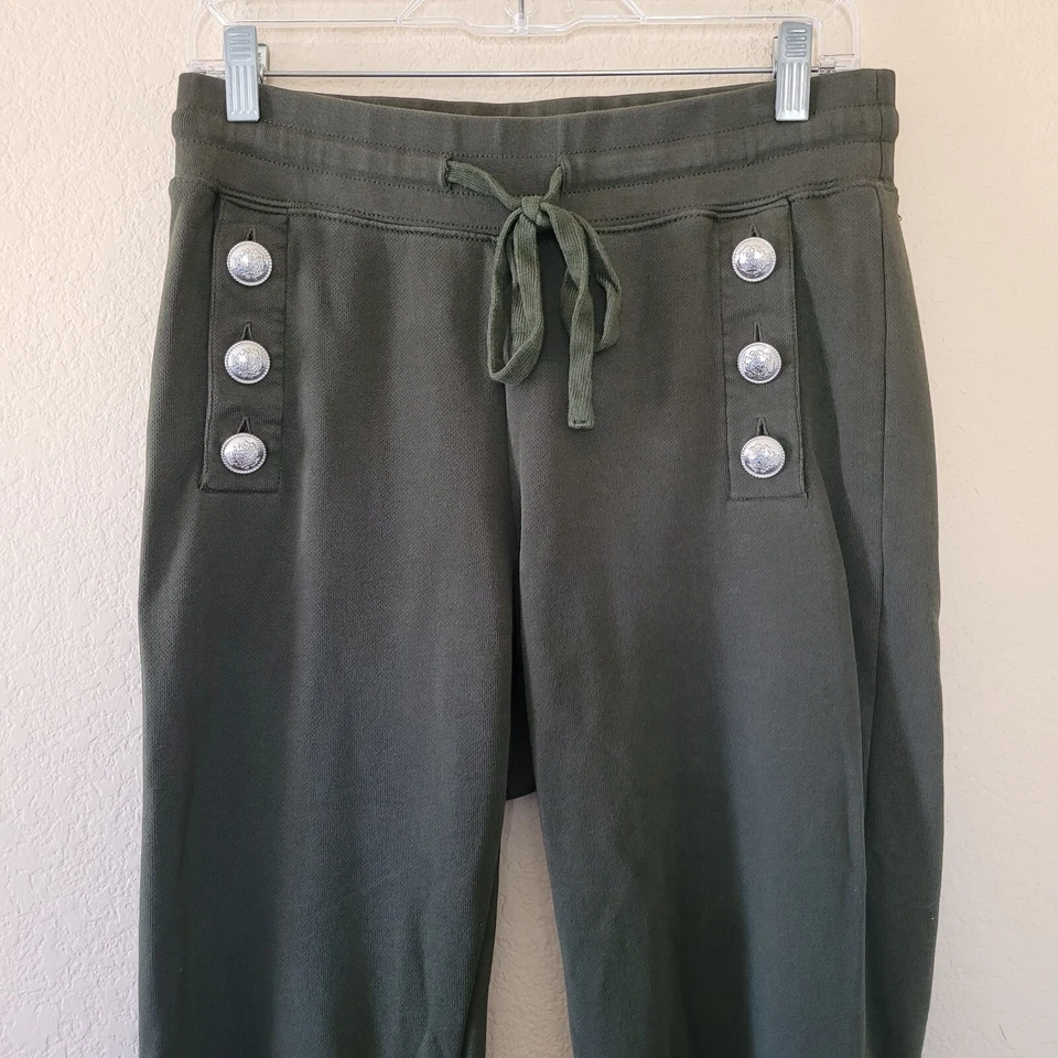 Derek Lam 10 Crosby Womens Cotton High Rise Bootcut Pants Size S Green Sailor - Image 2 of 4