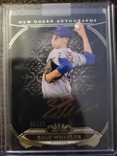 2015 TOPPS TIER ONE ZACK WHEELER NEW GUARD BRONZE AUTOGRAPH #/25 PHILLIES METS