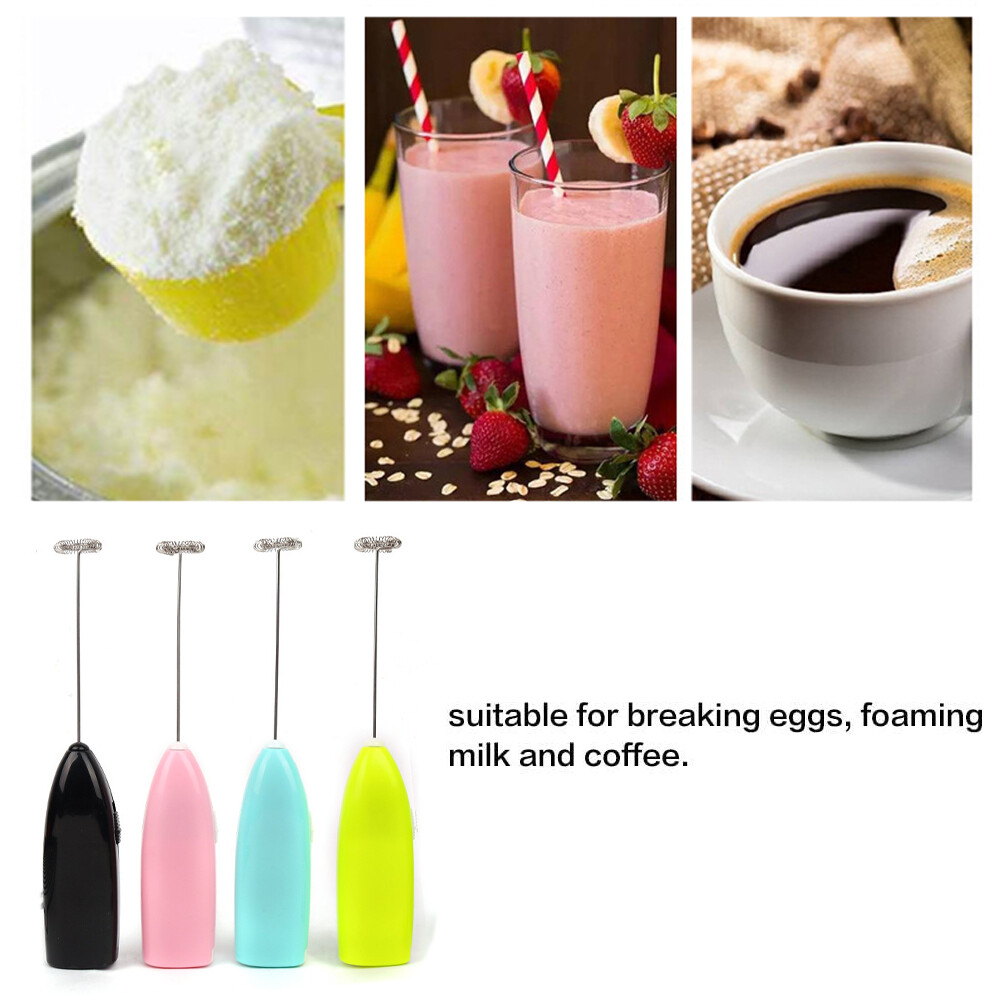 Milk Frother Mini Handheld Electric Coffee Mixer Foamer Stainless Drink  Stirrer