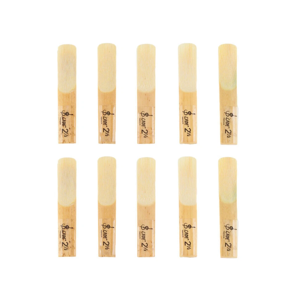 10Pcs Clarinet Reeds Natural Cane Reed Bb Clarinet Reeds 1.5/2.0/ 2.5/3.0/3.5 - image 3 of 4