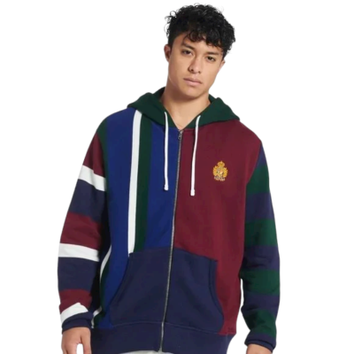 Polo Ralph Lauren Novelty Fleece Patchwork Embroidered Crest