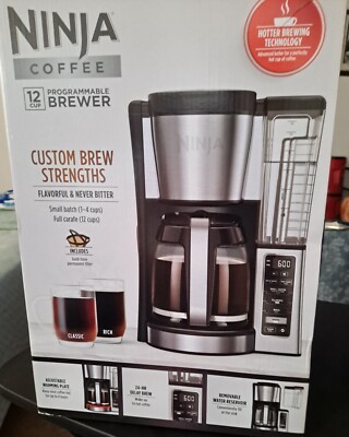 Shark Ninja CE200 Programmable 12 Cup Coffee Brewer Black *Never Used* 