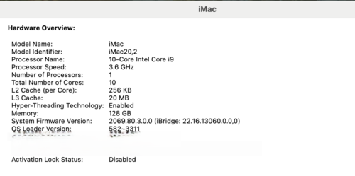 NEW Apple iMac 2020 27 Inch 5K 3.6 GHz i9 8TB SSD 128GB RAM 5700XT 16G GFX 10GbE - Picture 20 of 23