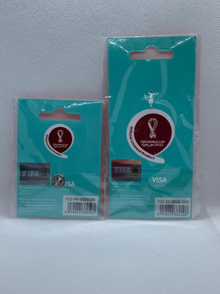 FIFA World Cup Qatar 2022 Nation Pride Jersey Pin Badge & Keychain (Germany) - Image 2 of 2