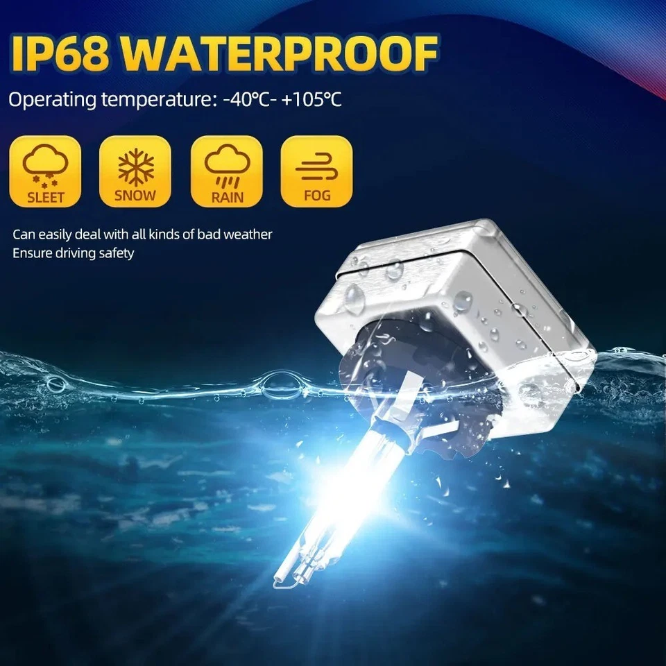 2x D1S HID Xenon Bulbs 35W White 6000K Low Beam Headlight For BMW X5 E70 2007-13 - Image 4 of 4