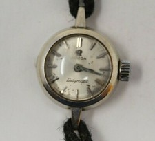 Vintage OMEGA Ladymatic Manual Wind Wristwatch, 14K Gf Gold Back Working 2