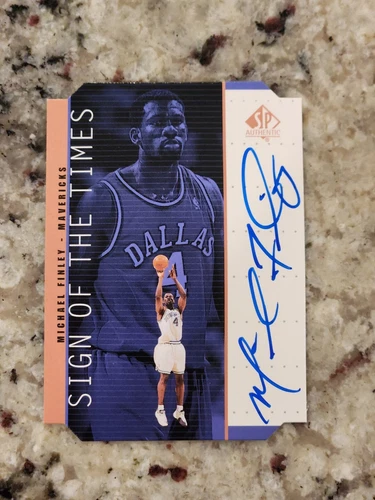 1998-99 SP Authentic Sign of the Times Bronze Michael Finley #MI Auto