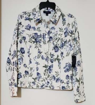 charter club white denim jacket