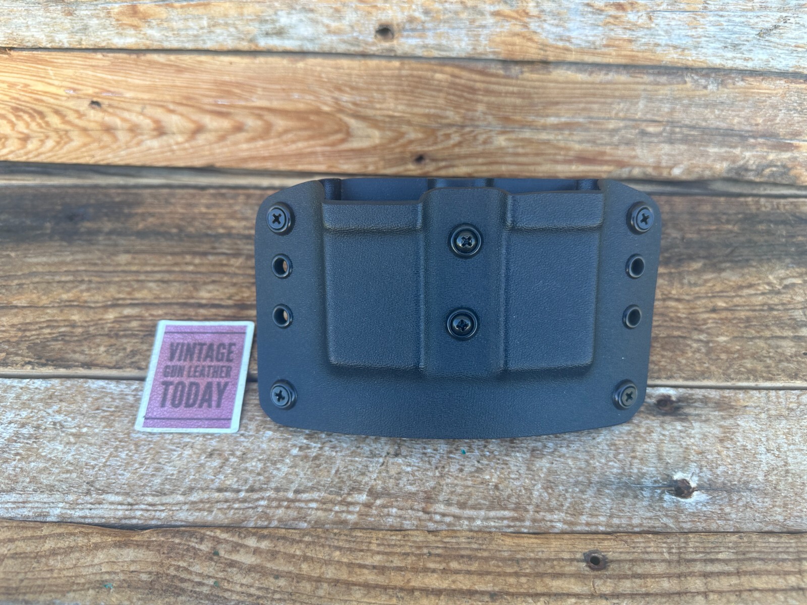 Spetzgear Alpha Double Magazine Pouch Black Kydex For Colt 45 1911-image