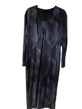 MARC JACOBS Blue Art Deco Dress Midi US8 UK12 Designer