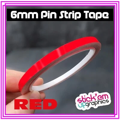 RED Car Pin Stripe Coach Line Tape Styling Stripe 6mm x 10meter