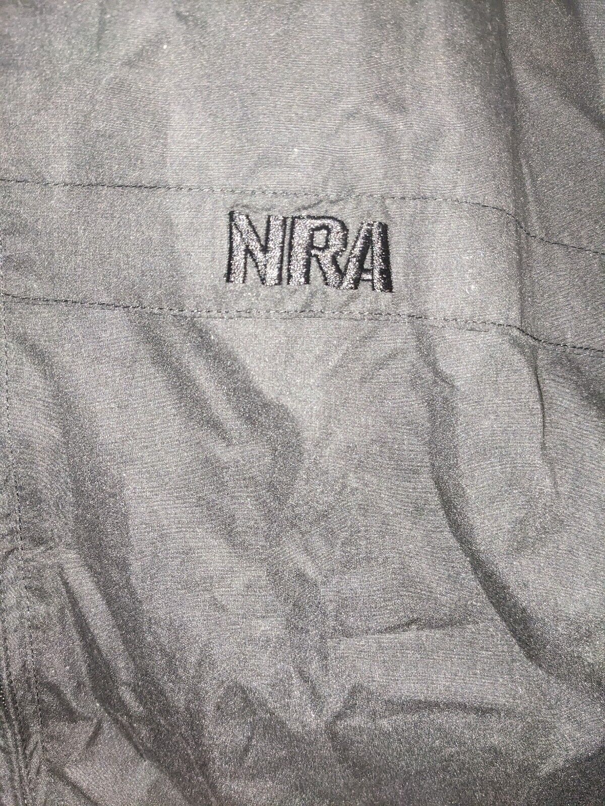NRA Tactical Jacket Black Concealed Carry Zip Windbre… - Gem