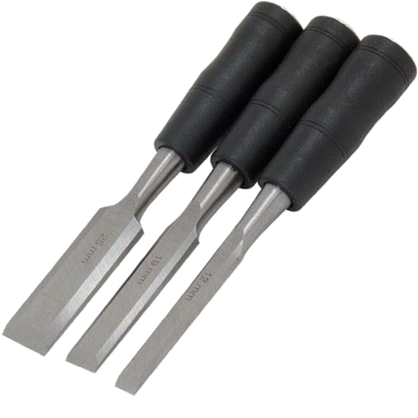 3pc Wood Chisel Set Woodworking Carving Firmer Chisels for sale online