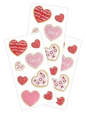 Valentine's Day Cookie Heart Stickers Planner Supply DIY Crafts Scrapbook