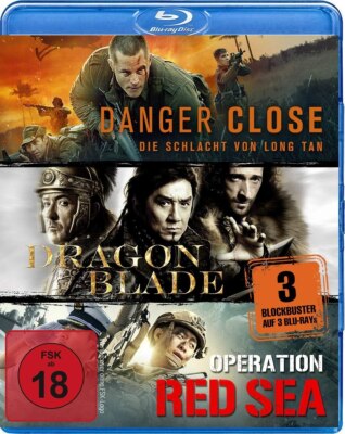 Blu-ray Box/ Danger Close, Dragon Blade & Operation Red Sea - FSK 18 !! NEU&OVP!