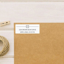 Personalized Return Address Labels - Custom Address Stickers - Set of 30