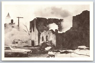Xenia Ohio~1974 Tornado View~Building Ruins~Disaster~Postcard