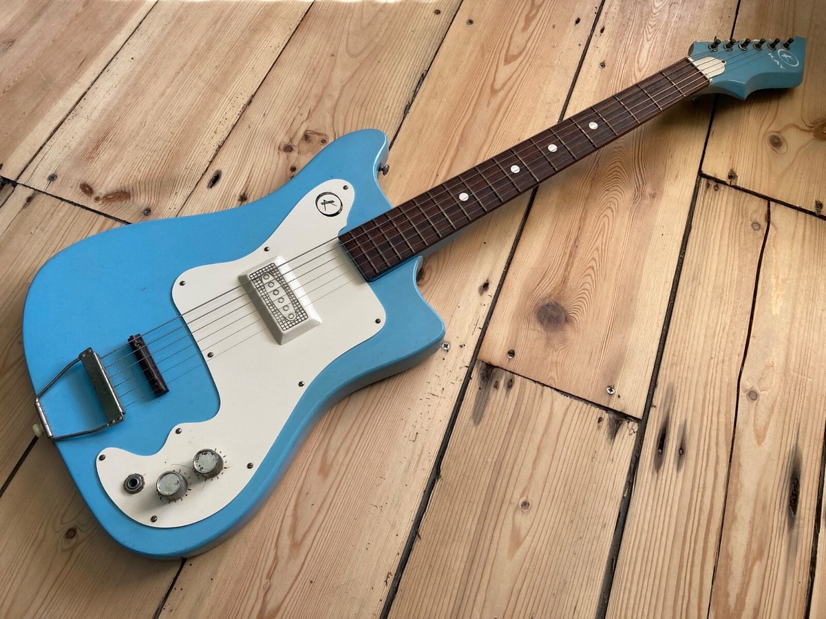 Vintage 1960s Kay K311 Teal Blue Electric Guitar Kay USA K310 | eBay