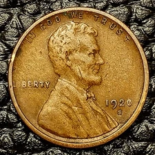 1920-S Lincoln Cent ~ VERY FINE (VF) Condition ~  COMBINED SHIPPING!