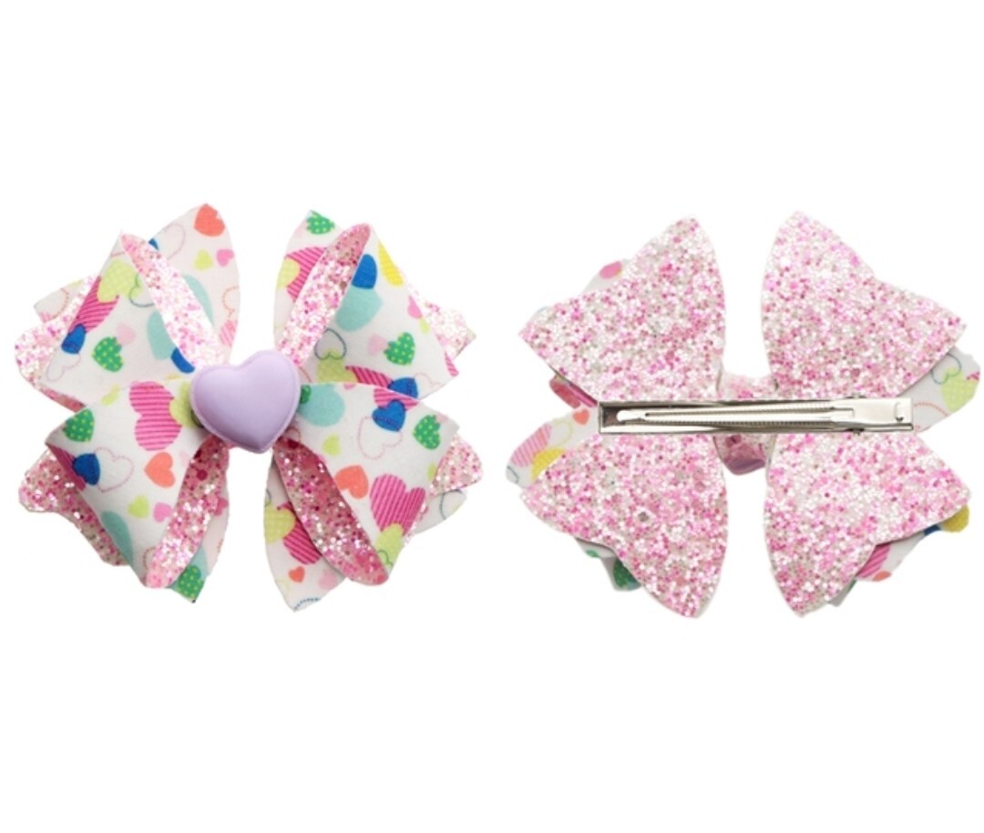 Precut faux leather hair bow kits, 4 inch , PREMIUM DIY KIT Valentine