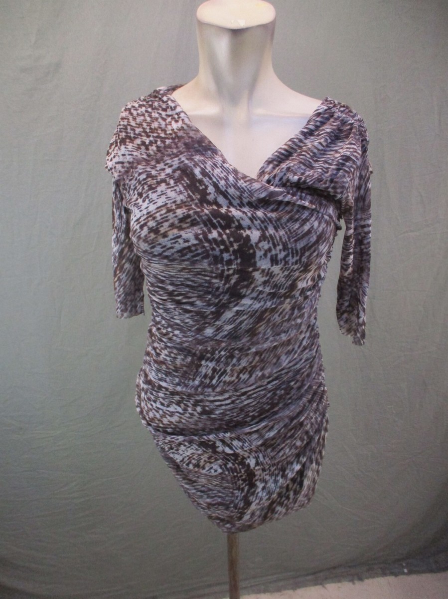 Weston Wear Size XS Womens Surplice 3/4 Sleeve Stretch Short