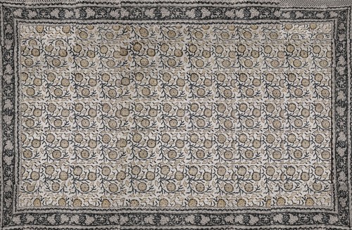 King Size Floral Bedspread Cotton Kantha Quilt Hand Block Indian Handmade Throw - Picture 20 of 22