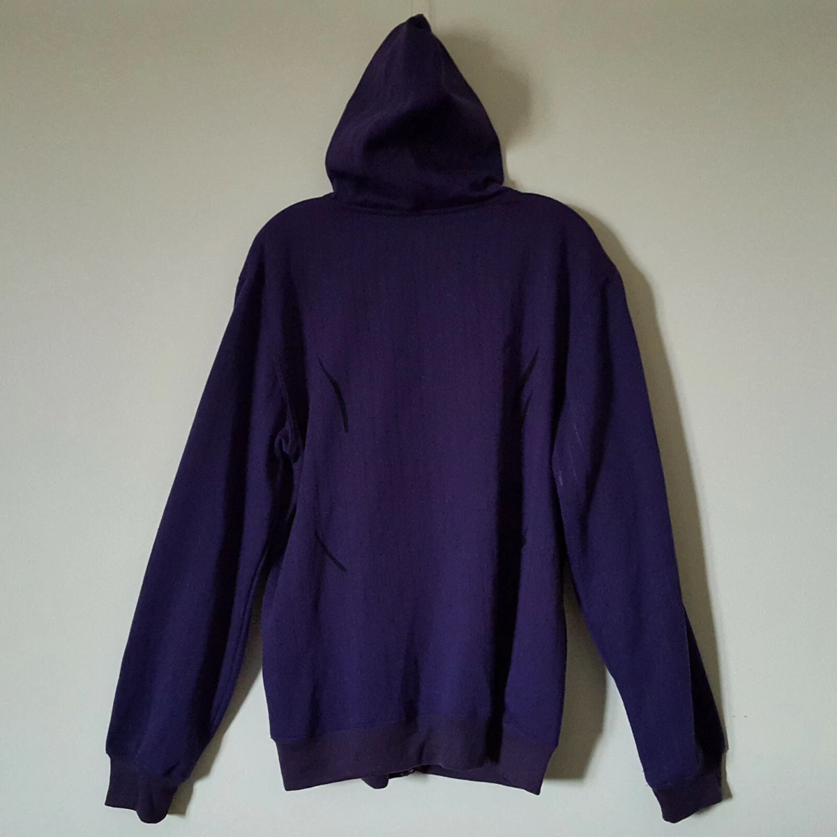 2014 DC Comics Joker Mock Coat & Tie Full-Zip Purple M Hoodie. Cosplay Face-Mask
