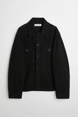 Our Legacy Evening Coach Jacket Black Brushed Cotton, size