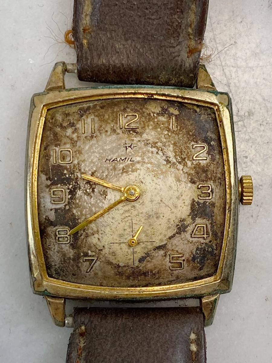 Vintage HAMILTON Gary Style Men's Watch. 10K RGP Gold 17 Jewels