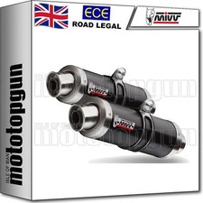 MIVV 2 EXHAUST OK GP STEEL BLACK KAWASAKI ZX-10 R 2007 07