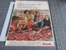 1967 Monsanto Helping You see all the meat, Vintage Print Ad
