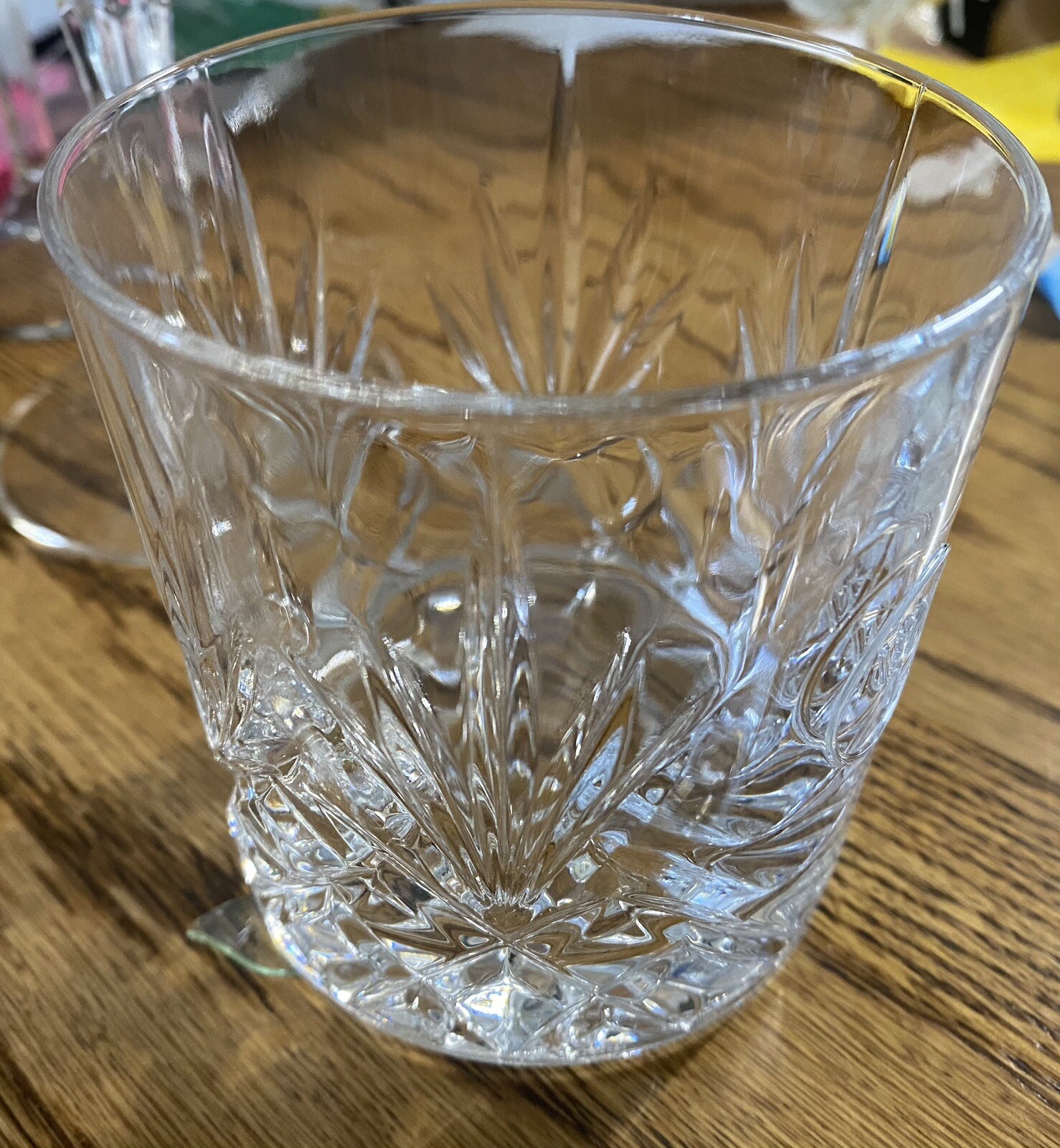 Glencairn WR Whiskey Rocks Glass Crystal Clear Cut Glass Etched