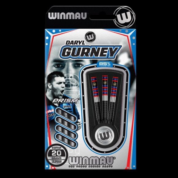 WINMAU DARYL GURNEY PRO SERIES 85% TUNGSTEN SOFT TIP DRT 20 GR