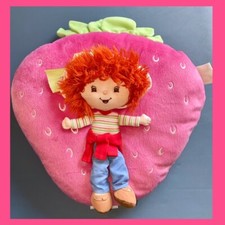 Vintage Strawberry Shortcake Huckleberry Pie Pink Plush Pillow Rare