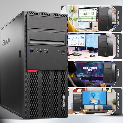 Lenovo Tower Desktop Computer Core i7-6700 16GB 1TB HDD