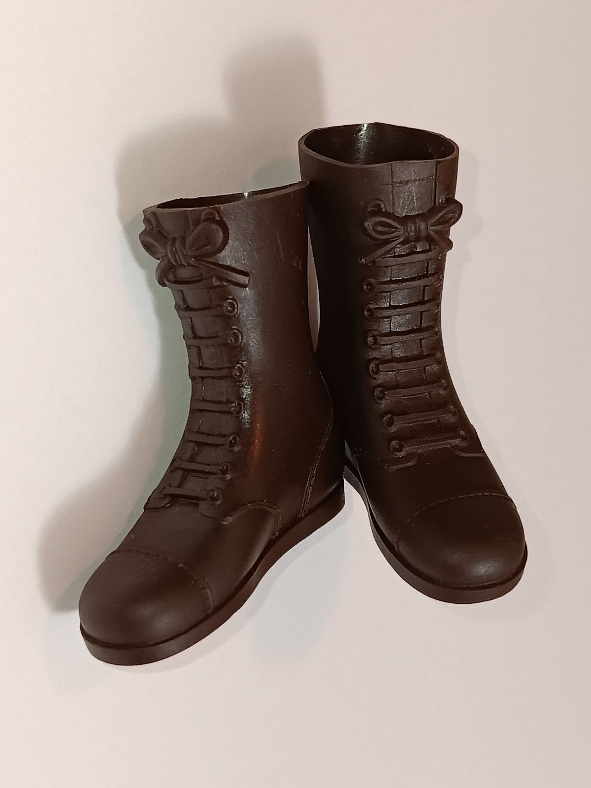 VINTAGE GI JOE 1st ISSUE BROWN RUBBER BOOTS HONG KONG Circle Extra Soft