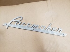 Vintage PACEMAKER SEA SKIFF Emblem Badge Script for Boat Yacht Cruiser 16"